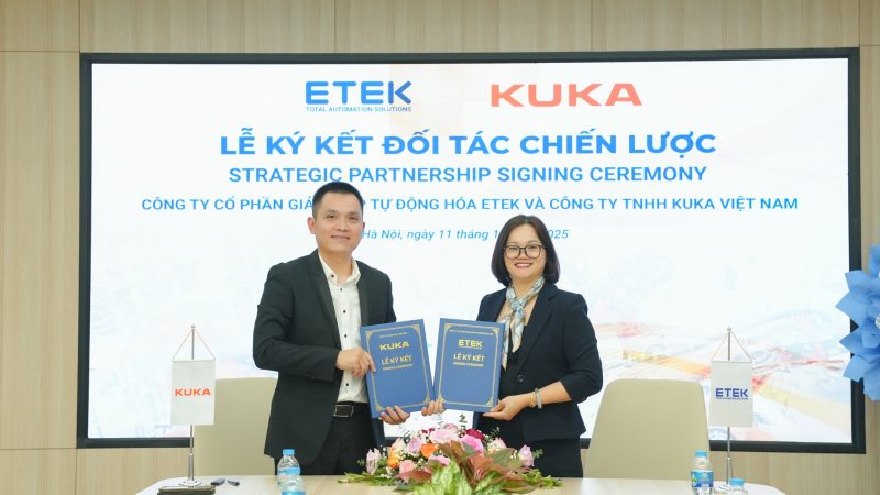 Lễ ký kết hợp tác chiến lược giữa ETEK và KUKA diễn ra ngày 11/12/2025