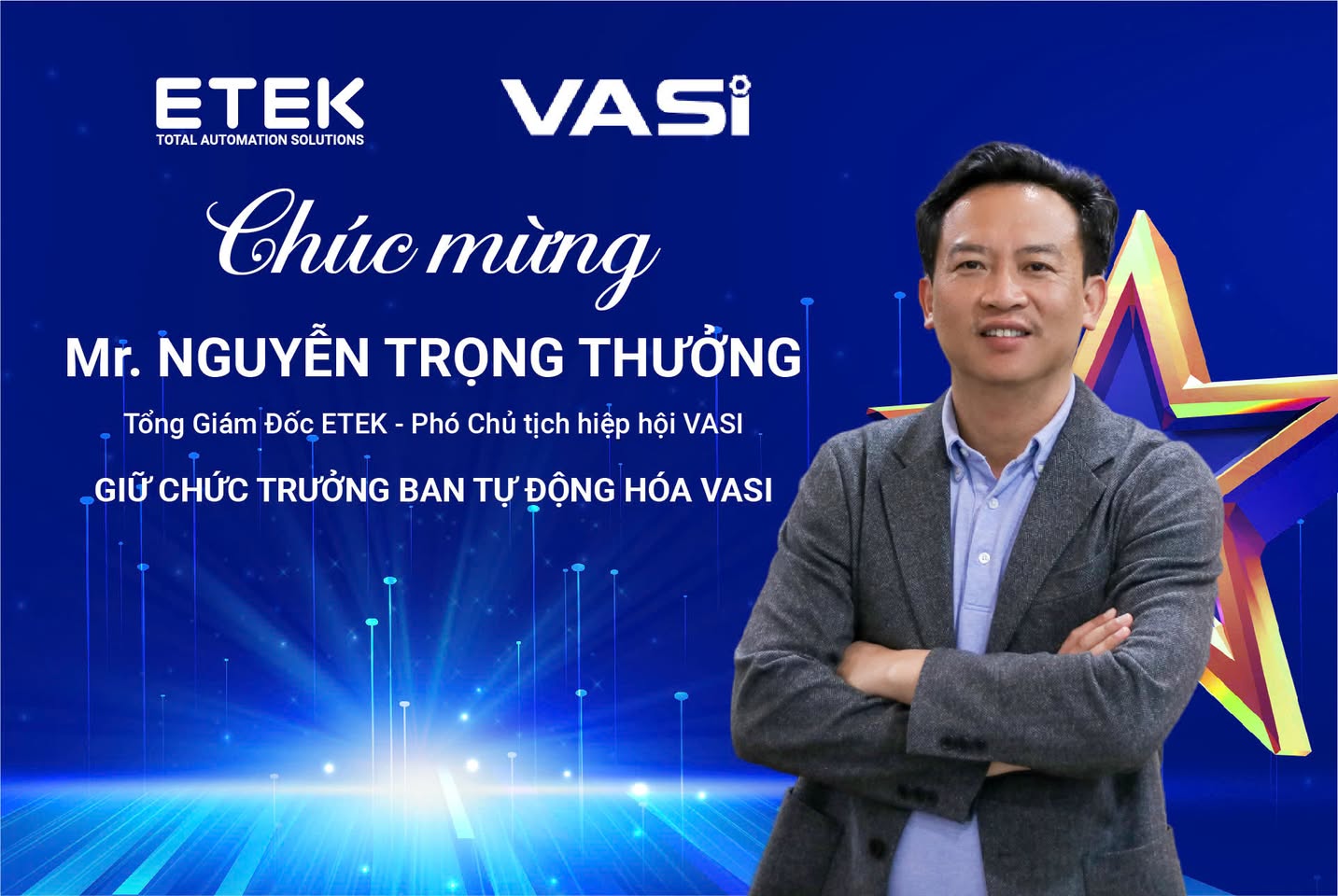 Trưởng ban Tự động hóa VASI nhiệm kỳ đến năm 2027